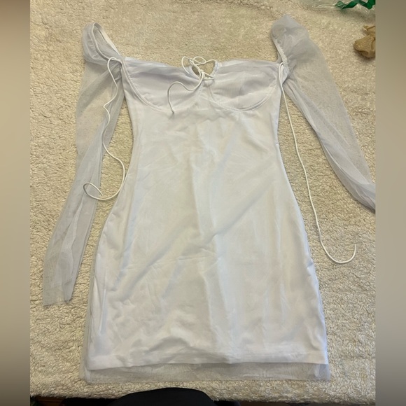 NWOT Mesh Bodycon Mini Dress - Picture 2 of 10